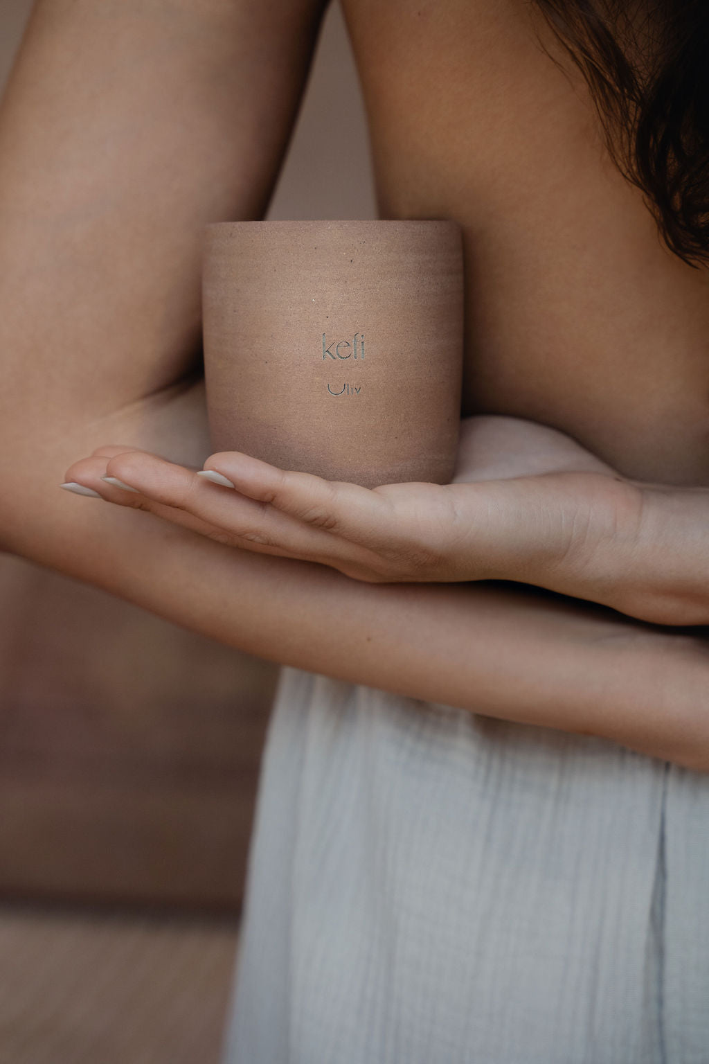 KEFI STONEWARE CANDLE