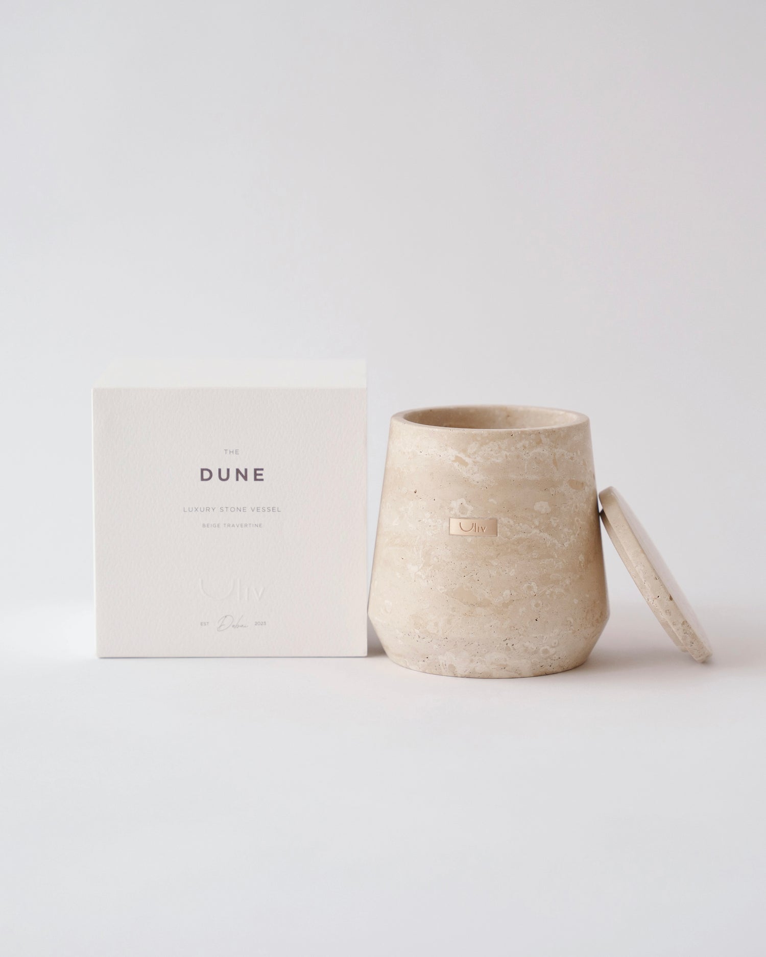 THE DUNE - TRAVERTINE STONE VESSEL